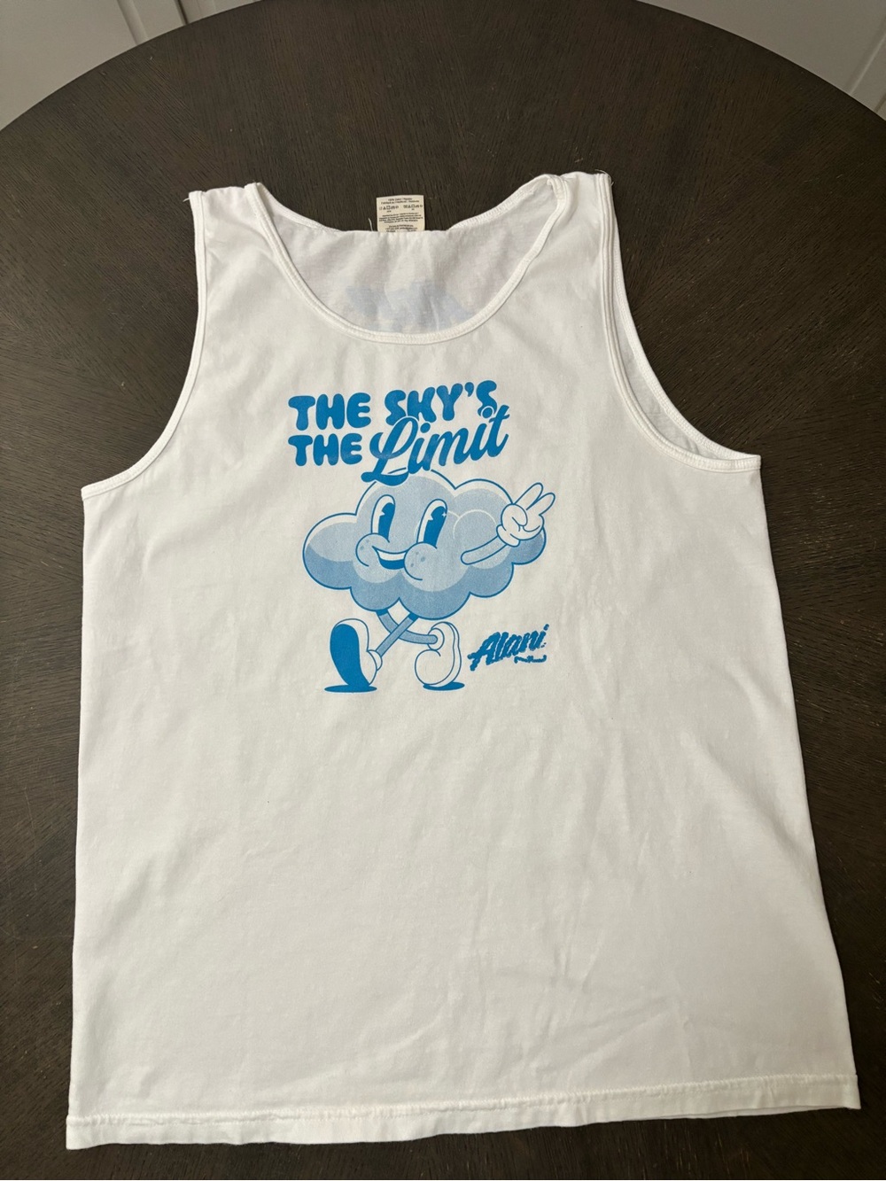 Alani White Graphic Tank Top